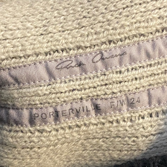 RICK OWENS FW24 PORTERVILLE PORTERVILLE JUMBO CREWNECK IN BLACK/PEARL WOOL KNIT - Picture 13 of 14